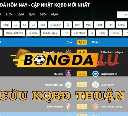 Bongda lu – Kênh xem kết quả bóng đá cập nhật chuẩn xác 24h