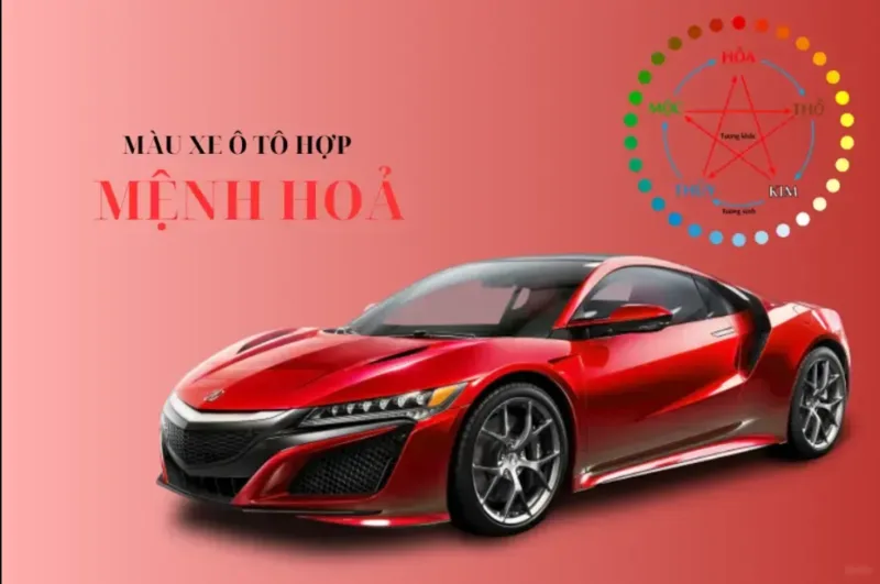 Màu đỏ, cam, tím, hồng và xanh lá thường được người mệnh Hỏa ưu tiên khi lựa chọn xe theo phong thủy.