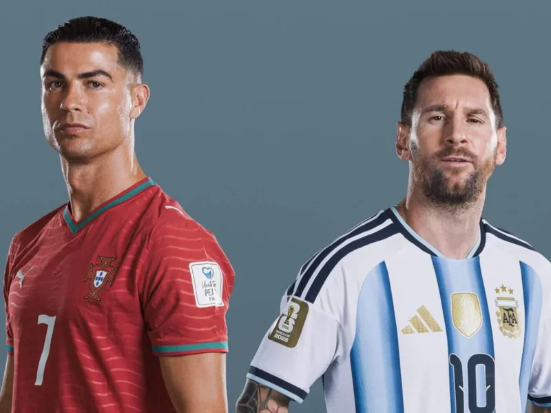 Ở cấp đội tuyển quốc gia, Ronaldo dẫn trước với 146 bàn cho Bồ Đào Nha, trong khi Messi là chân sút vĩ đại nhất lịch sử Argentina.