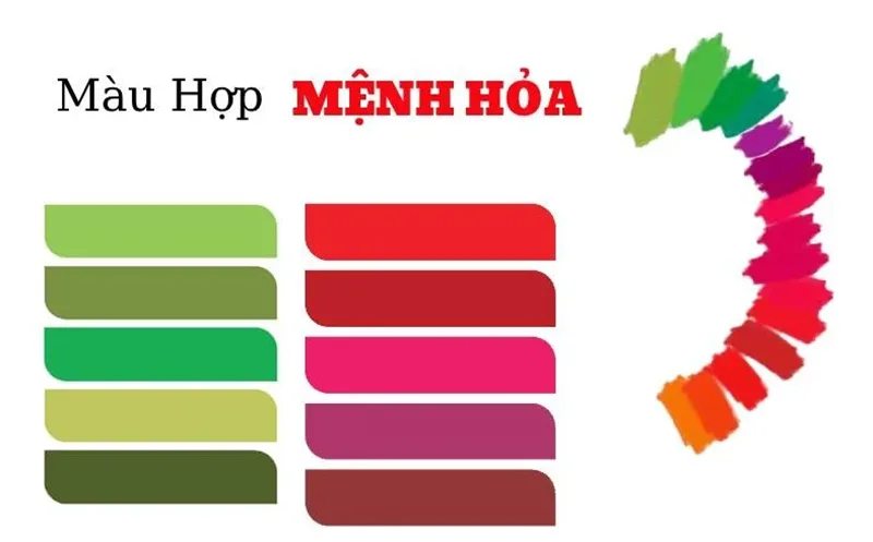 Các gam màu bản mệnh như đỏ, cam hay tím thể hiện sự nổi bật, trẻ trung và dồi dào năng lượng.